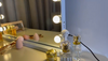 Hollywood Vanity Make Up Mirror with Lights 18-LED Tabletop Wall Metal 80x62cm