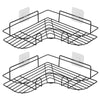 2x Heavy Duty Kitchen Bathroom Wired Corner Shower Caddy Holder w/Strong Suction