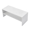 Coffee Table 2 Tiers Wood Tea Table Home Living Room Side Table White / Black UK