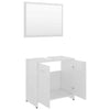 Bathroom Furniture Set 3 Piece High Gloss White Chipboard Furniture