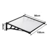 Outdoor Door Canopy Window Roof Fixed Awning Porch UV Water Rain Cover Shelter