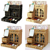 Wooden Cosmetic Makeup Display Organizer Drawer Case Box Jewelry Storage Cabinet