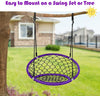 Net Hanging Swing Chair Kids Indoor Outdoor Play Equipment W/ Adjustable Ropes