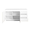 Large White Gloss Sideboard with LEDs - Vivienne TIFF026