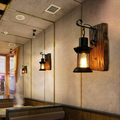 Industrial Vintage Wall Mounted Light Lamp Rustic Loft Retro Sconce Fixture UK