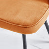 2 4 6 Dining Chairs Velvet Padded Seat Metal Legs Kitchen Dining Room