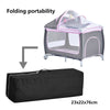 Portable Baby Travel Cot Crib Bassinet Bed Playpen Infants with Mattress Folding