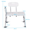 Bath Chair Padded Tub Shower Stool Disability Safety Seat Height Adjustable