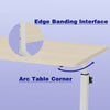 Movable Computer Desk with 4 Wheels Adjustable PC Laptop Table Home Office Study