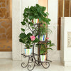 Love Heart Metal Plant Stand Flower Pot Corner Shelf Art Display Rack In/Outdoor