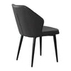 2X Retro Brown/ Grey Dining Chairs Faux Leather Kitchen Dining Room Metal Leg