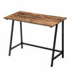 Vintage Chic Writing Desk Metal Wood Effect Industrial Laptop Table Office Unit