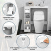 Over-The-Toilet Bathroom Storage Cabinet Washing Machine Rack W/ Paper Holder