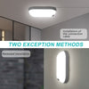 14W MOTION PIR Sensor Light Flush Wall Mounted Oval Bulkhead Light 6500K Outdoor