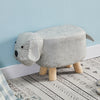 Animal Footstools Upholstered Ottoman Cushion Padded Seat Rest Stool Pouffe Gift