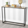 Slim Hallway Console Table Narrow Industrial Sideboard Display Unit Metal Desk