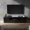 Black 180cm High Gloss TV Stand Cabinet Unit with RGB LED Living Room Furniture