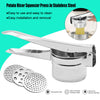 Stainless Steel Hand Held Potato Ricer Silver Masher Vegetable Juicer Puree UK
