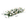 Artificial Rose Garland Wedding Arch Flower Row Table Centerpiece Wall Backdrop