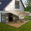 2.5x2m Retractable Awning Manual Outdoor Garden Canopy Patio Sun Shade Shelter
