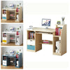 Home Office Computer Desk With Drawers Shelves Study Workstation PC Table Unit