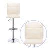 1xBar Stool bar chairs lounge chair leather+ Metall with Backrest gray pink