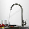 Modern Chrome Kitchen Sink Mixer Taps Faucet Swivel Spout Single Lever Tap Mono
