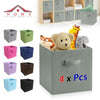 🔥 4X Foldable Storage Collapsible Box Home Clothes Organizer Fabric Cube UK🔥