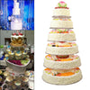 6 Tier Clear Cupcake Stand Muffin Holder Cardboard Cake Rack Princess Kids Party