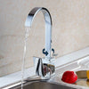 Waterfall Modern Mono Kitchen Mixer Tap Spray Chrome Hot & Cold Sink Faucet Taps