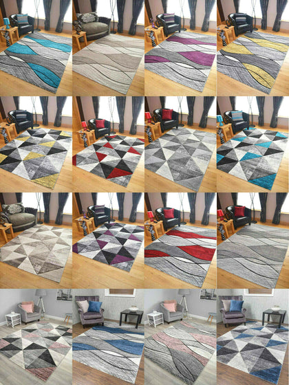 Impulse Thick Quality Modern Carved Rugs Runner Small Extra Large Soft Mat Cheap