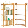 3/4/5 Tier Bookcase Shelving Unit Wood Bookshelf Free Standing Storage Display