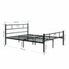 Heart-Shaped Single/Double Bed Frame Metal 3ft,4ft6 Bedframe Bedstead Black New