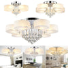 LED Crystal Ceiling Light Chandelier Lamp Modern Living Room Lights Home Decor