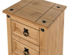 Corona Chest of Drawers 5 Drawer Narrow Bedside Cabinet by Mercers Furniture