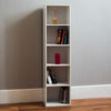 Cube Bookcase 5 Tier Shelf Display Wood Furniture Storage Unit White