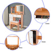 Modern Dressing Table Bedroom Vanity Table Makeup Desk W/ Mirror & 2 Drawers UK