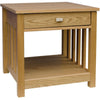 Wooden Lamp Table 1 Drawer MDF Ash Wood Coffee Side End Table Storage Furniture