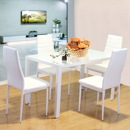 Modern Family Dining Table and 4/6 Chairs Dining Room Kitchen Furniture Seaters