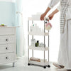 Kitchen Bathroom Storage Trolley 2/3/4 Tier Slim Slide Shelf Rack Space Saver