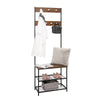 Clothes Rail Rack with Shoes Storage Shelves Hook Dress Hanging Display Stand