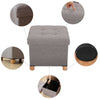 Folding Storage Ottoman Seat Toy Box Pouffe Foot Stool Footstool Small Table UK