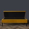 Ottoman Storage Bench Footstool Ottoman Box Velvet Upholstered Toy Blanket Box