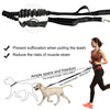 Hands Free Dog Leash Adjustable Waist Belt Lead Rope for Running Jogging Walking