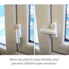 8pcs UPVC Window Safety Security Locks T-Type Door Sash Jammer Restrictor Latch