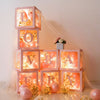 4X Baby Transparent Boxes Storage Ballons Kid Baby Shower Party Birthday Decor