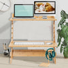 Extra Wide Standing Desk Converter Height-Adjustable Sit-stand Table Laptop Tray