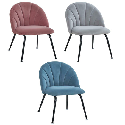 Kids Velvet Oyster Chair Accent Armchair Bedroom Living Room Lounge Furniture