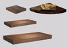 Walnut Effect Floating Wall Shelves Shelf Storage Unit Rack For Bookcases