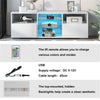 TV Stand 130cm High Gloss TV Unit Cabinet Table Sideboard With LED Lights UK